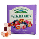 Liberty Orchards Berry Delights – Ready-to-Give Housewarming Present for Foodie Friends, Kosher Lokum Gift Box 10 Oz