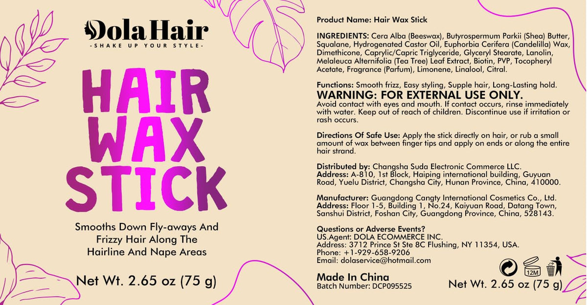 Lictip Hair Wax Stick – Tear-Free Edge Control for Kids and Toddlers, Safe Slick Back Styling for Nursery and Playroom Routines