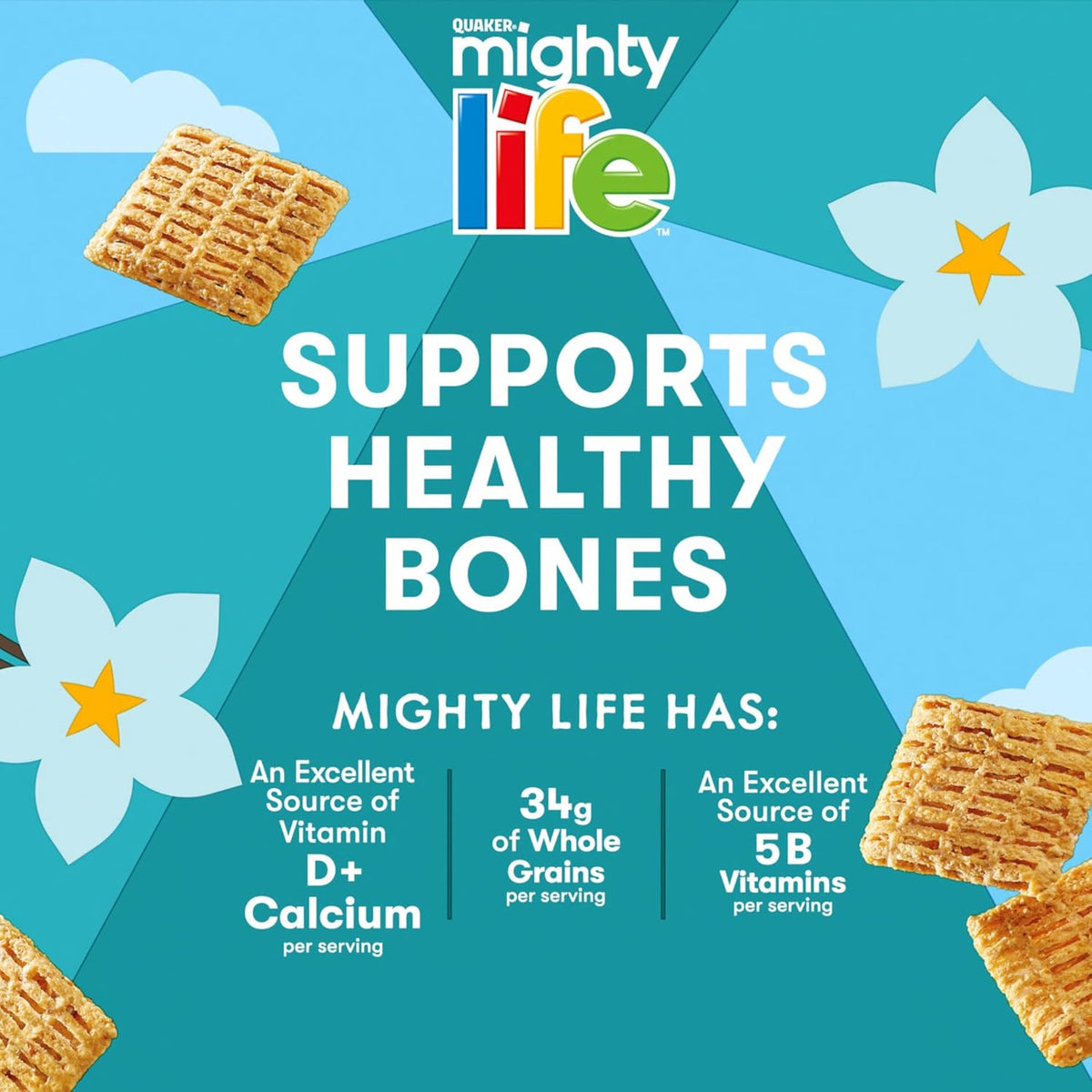 Life Cinnamon Cereal – Wholesome morning ritual with 25g whole grains and calcium, lightly sweet cinnamon flavor, 22.3oz