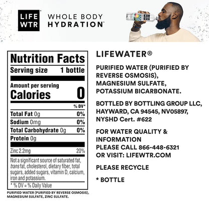 LIFEWTR pH Balanced Purified Water Pack for Holiday Gifting, Birthday Surprises, and Office Secret Santa