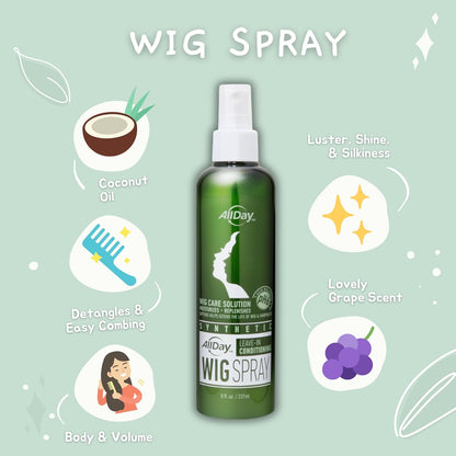light grape scent designed to freshen wigs between washes