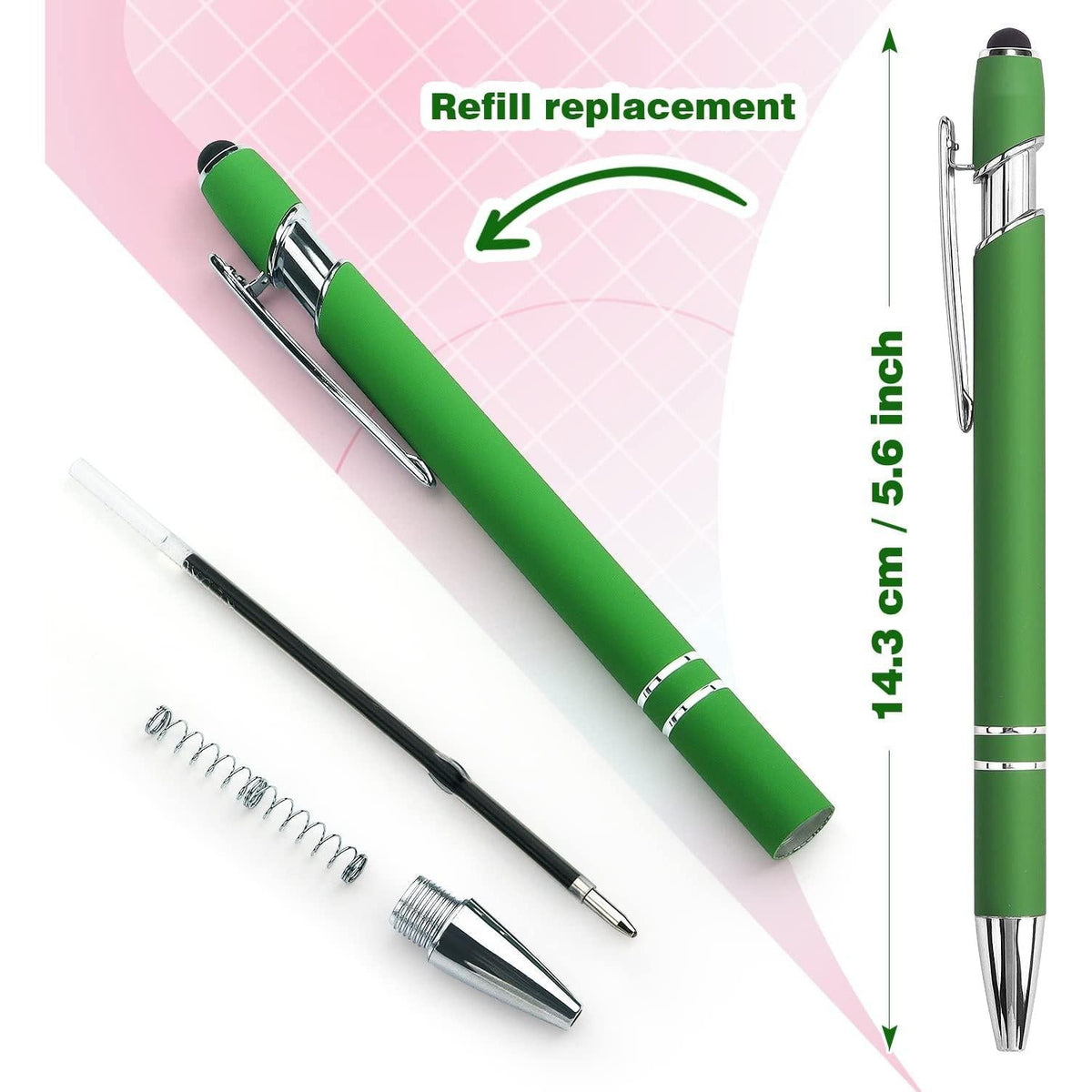 lightweight metal penholder construction for comfortable extended writing