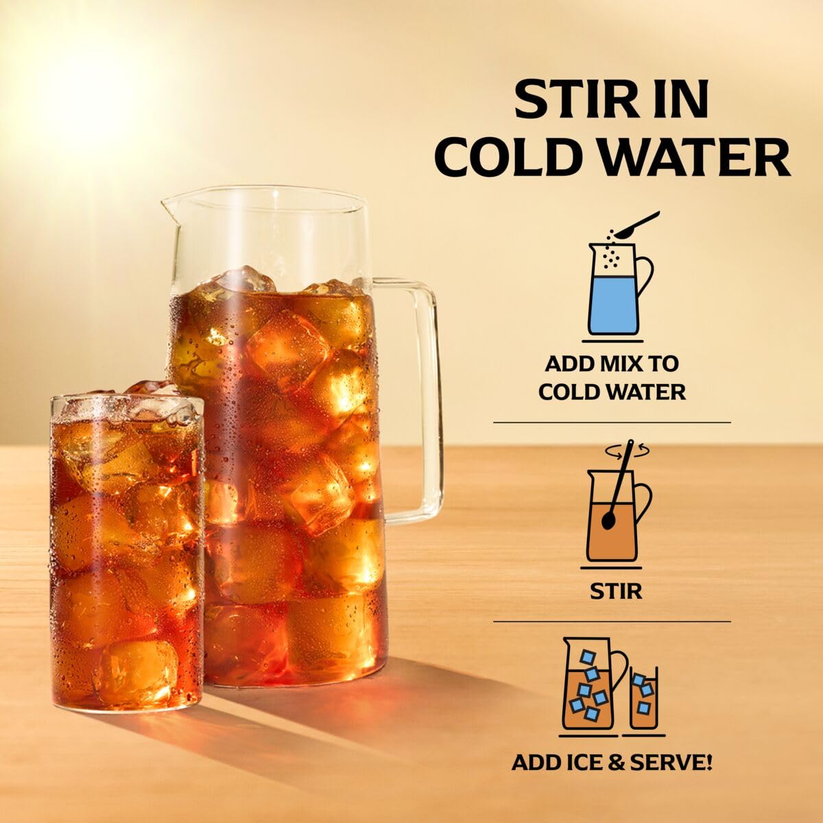 Lipton Zero Sugar Peach Iced Tea Mix – Quick Office Beverage for Break Room and Home Desk