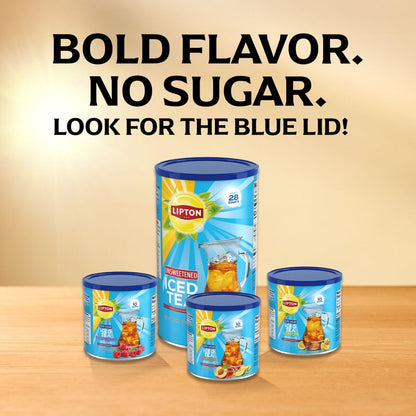 Lipton Zero Sugar Peach Iced Tea Mix – Quick Office Beverage for Break Room and Home Desk