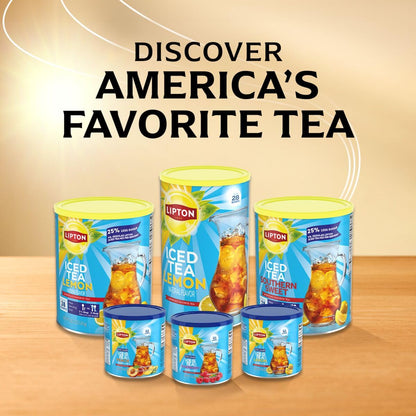 Lipton Zero Sugar Peach Iced Tea Mix – Quick Office Beverage for Break Room and Home Desk