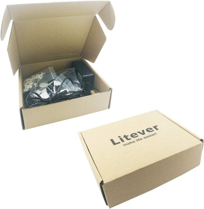 Litever Under Cabinet Task Light – Bright Daylight 5000K for Home Office Desks, Workshop Counters and Study Nooks