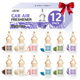 AROIC 6Pack Car Air Freshener – Adjustable Intensity Hanging Diffuser for Scent Longevity and Mood Setting