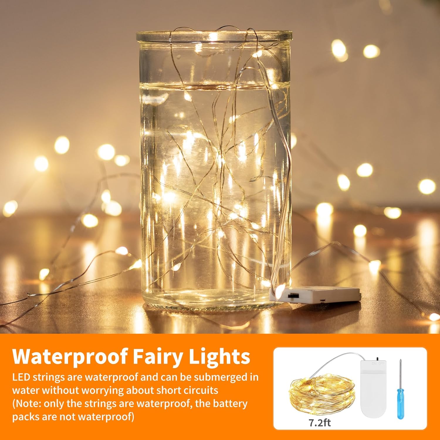 long-life led rated up to 50,000 hours, up to 48 hours of continuous illumination per set