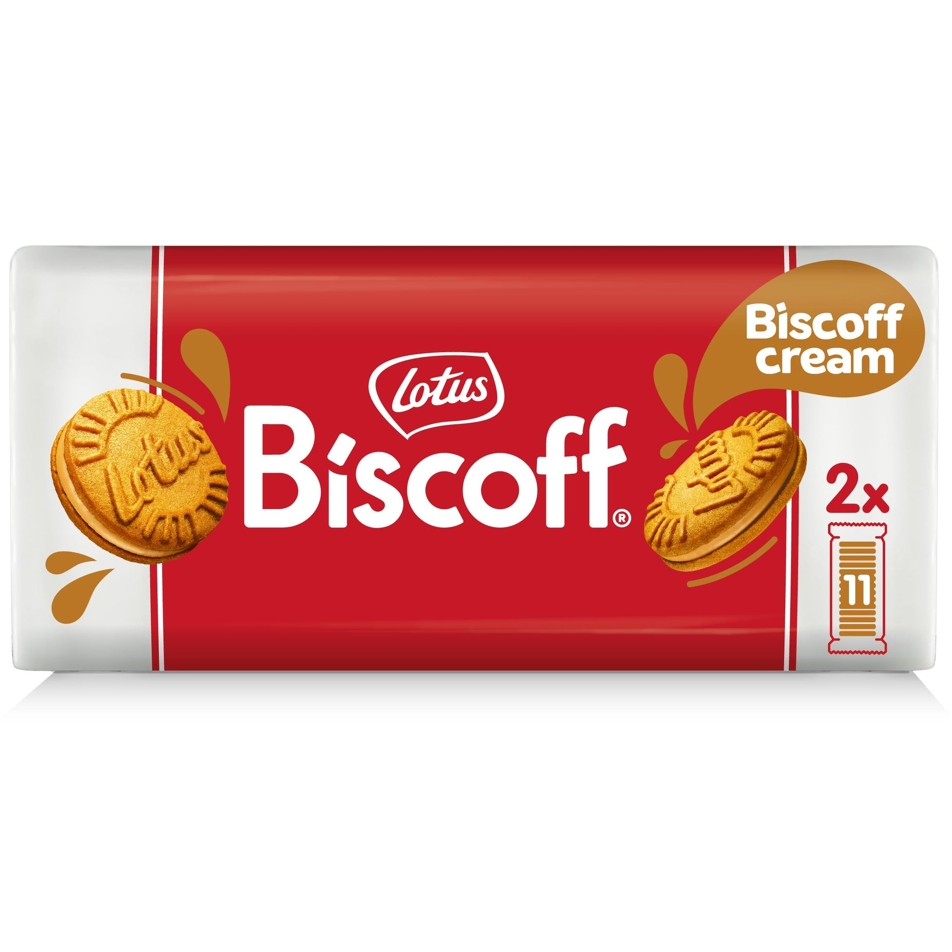 Lotus Biscoff Sandwich Cookies Vanilla – Family Pantry Staple for Playdates, Two Sealed Pouches for Freshness