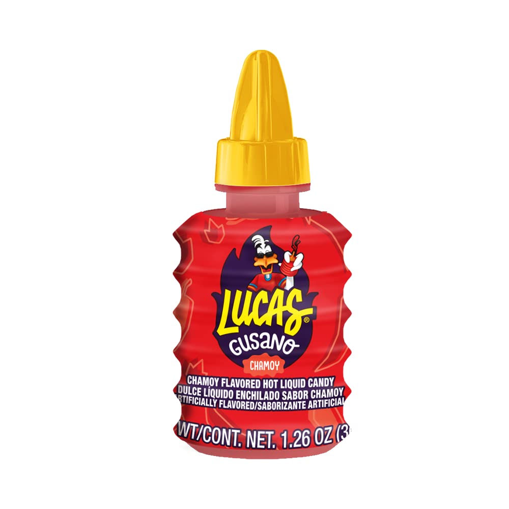 Lucas Chamoy Tamarind Liquid Gel Candy – On-the-Go Mexican Treat for Hiking and Day Trips