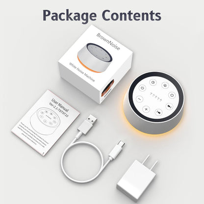 LullNest Desk Sound Machine for Students and Professionals – Memory Function and 5 Timer Settings for Productivity Sessions