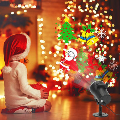 Lumaflair AuraGlow Holiday Projector – Living Room Ambient Decor Light with 16 Slides for Cozy Year-Round Atmosphere