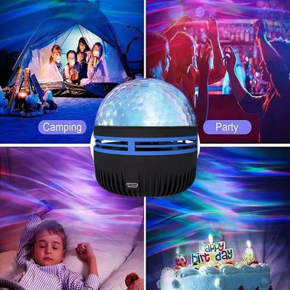 LUMENA Aurora Galaxy Projector – Romantic Birthday Gift for Her with Remote, Ocean Wave and Northern Lights for Bedroom Ambiance