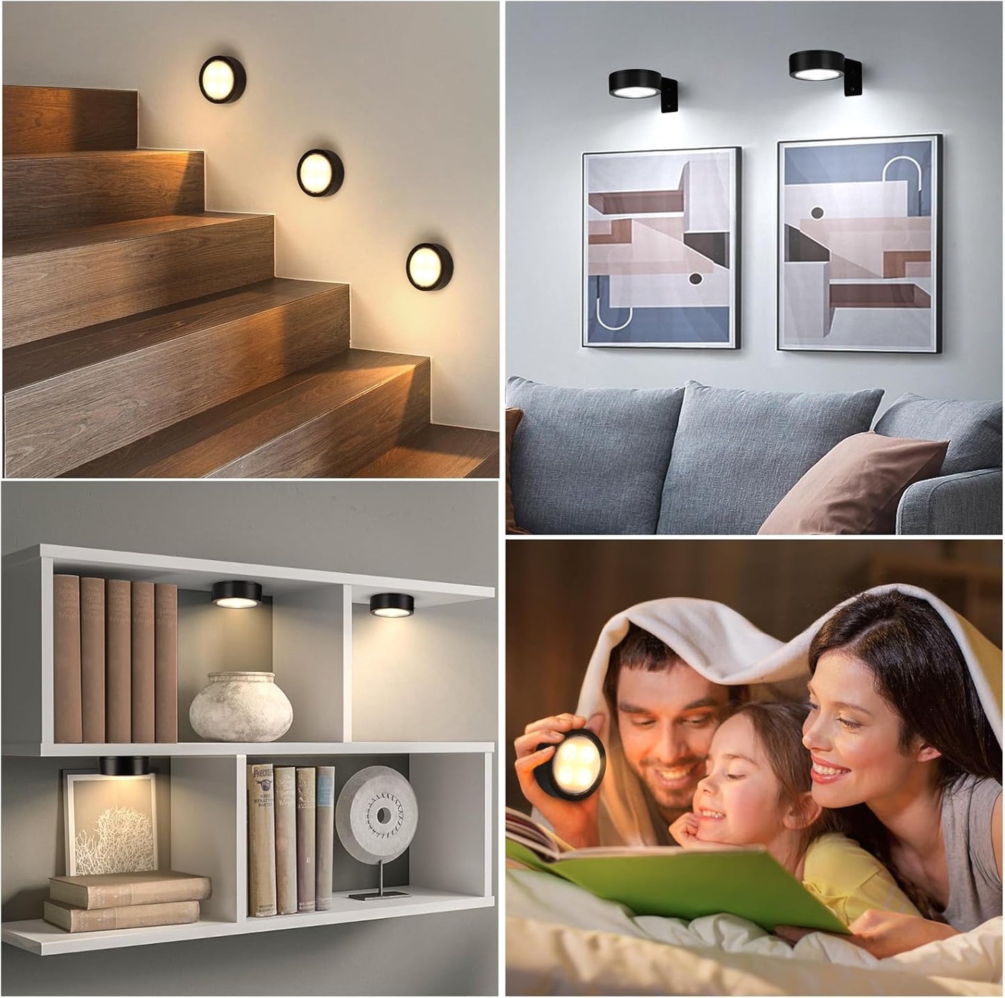 Lumena Picture Light – Living Room Wall Decor Accent, Battery LED for Framed Canvas and Portraits
