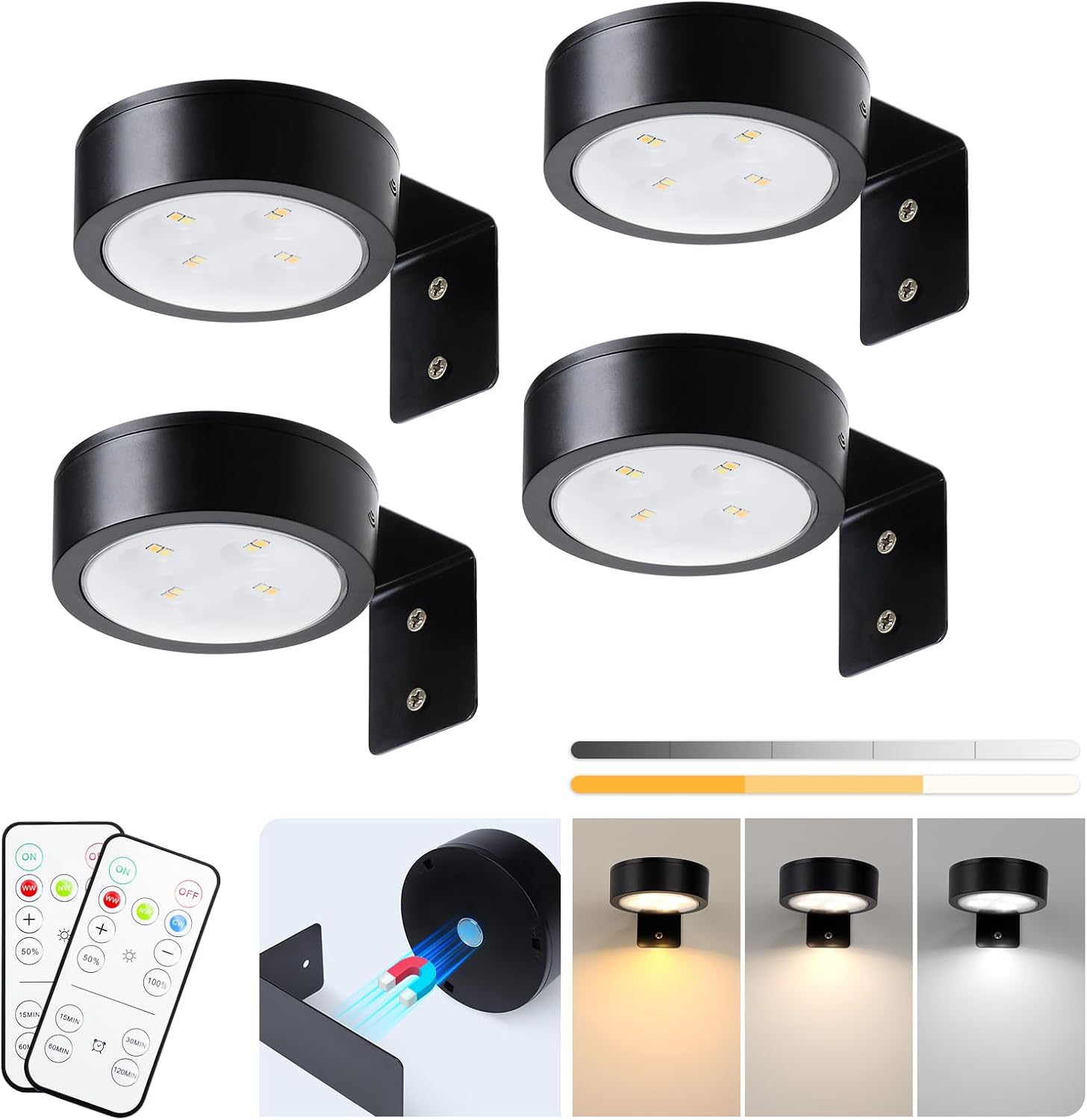 Lumena Picture Light – Living Room Wall Decor Accent, Battery LED for Framed Canvas and Portraits