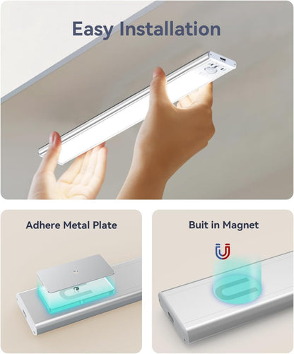 Lumicharge GlowLume – Modern Bedroom Decor Under Cabinet Light, Warm Ambient LED for Cozy Home Atmosphere