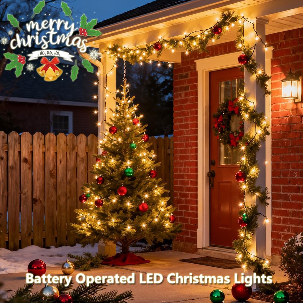 Lumicharm Battery String Lights – Cozy Bedroom Accent Lighting, 18ft Warm White Mini LED for Living Room Aesthetic