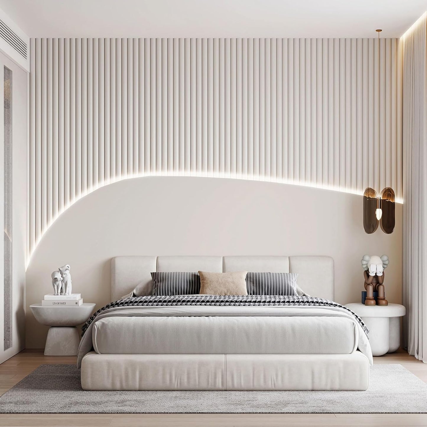 Lumichoice AuraGlow Strip Lights – Bedroom Ceiling Ambient Lighting, 6500K Dimmable Tape for Cozy Room Aesthetic