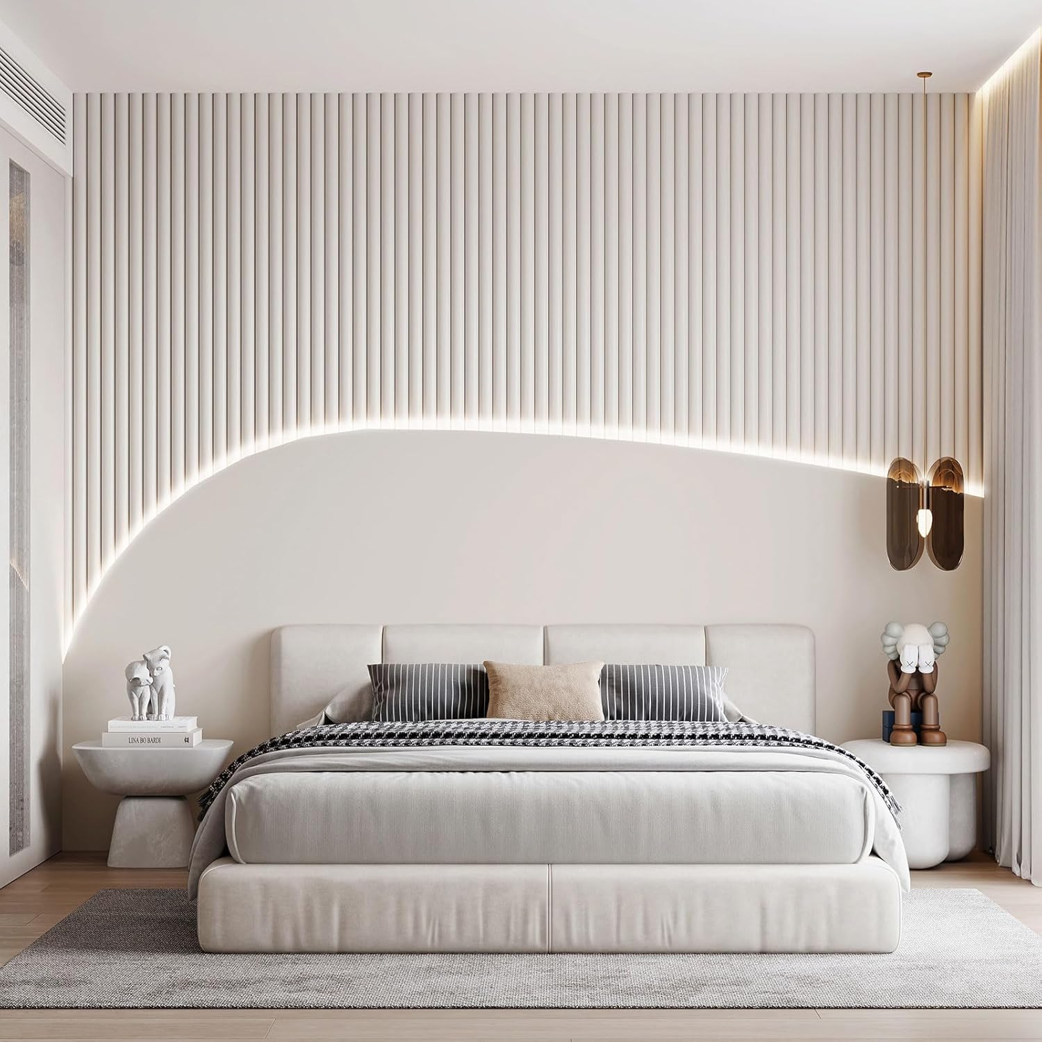 Lumichoice AuraGlow Strip Lights – Bedroom Ceiling Ambient Lighting, 6500K Dimmable Tape for Cozy Room Aesthetic