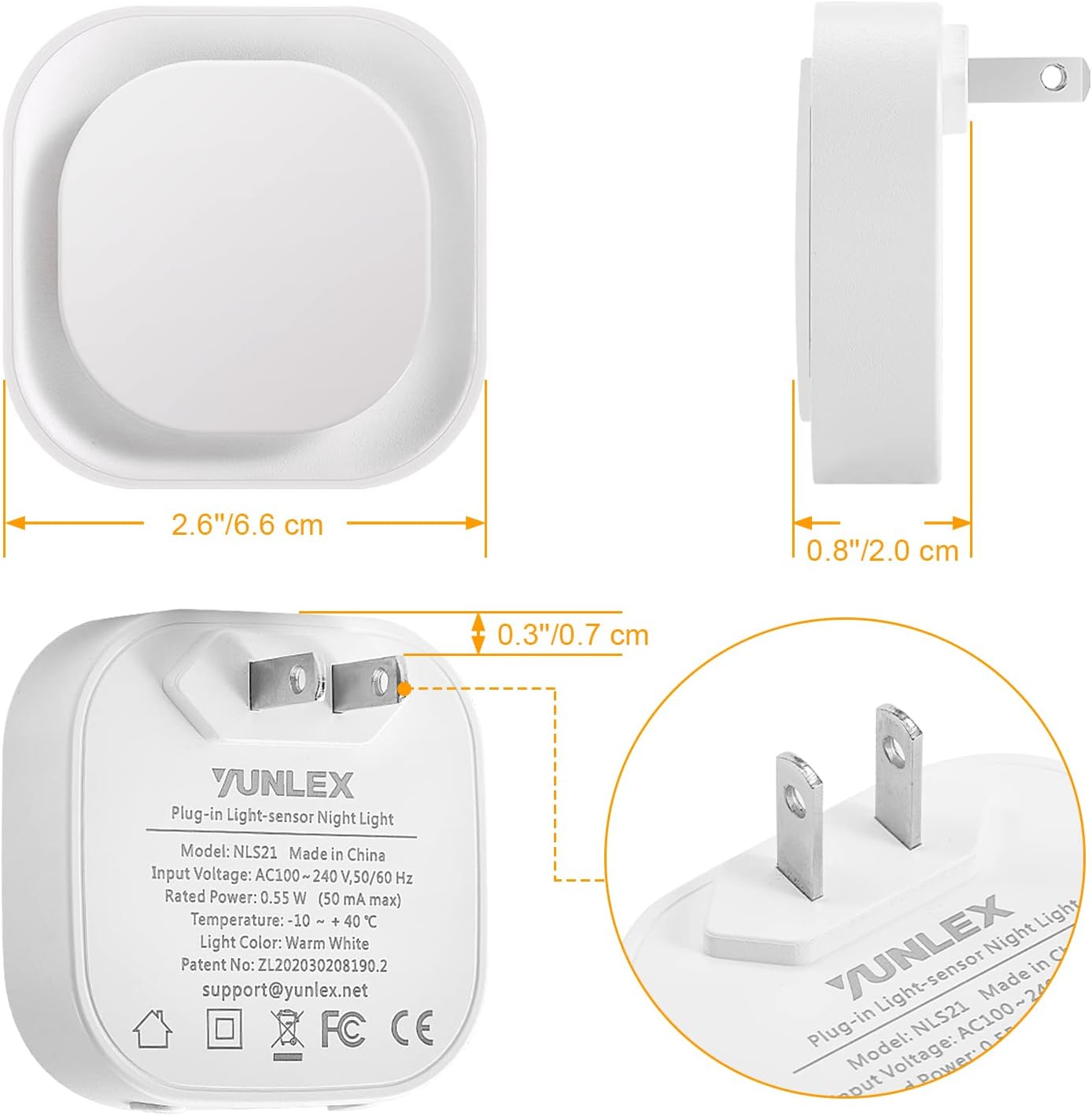 LumiDream Baby Night Light for Nursery and Toddler Room, Auto Dusk to Dawn Dimmable Glow
