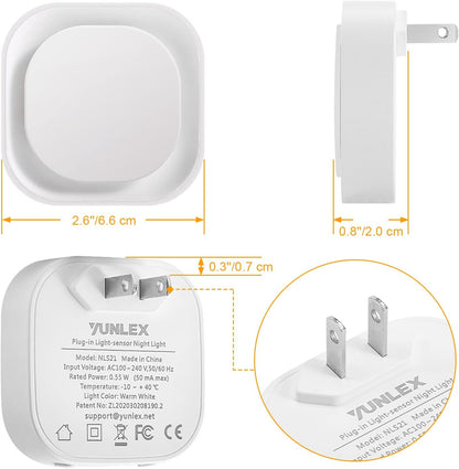 LumiDream Baby Night Light for Nursery and Toddler Room, Auto Dusk to Dawn Dimmable Glow