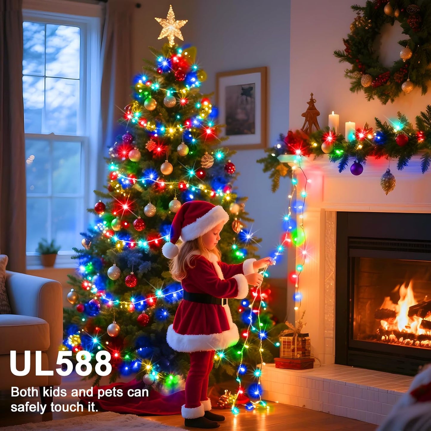 Lumify 328ft LED String Lights – Cozy Living Room & Bedroom Aesthetic with 8 Modes and Auto Timer