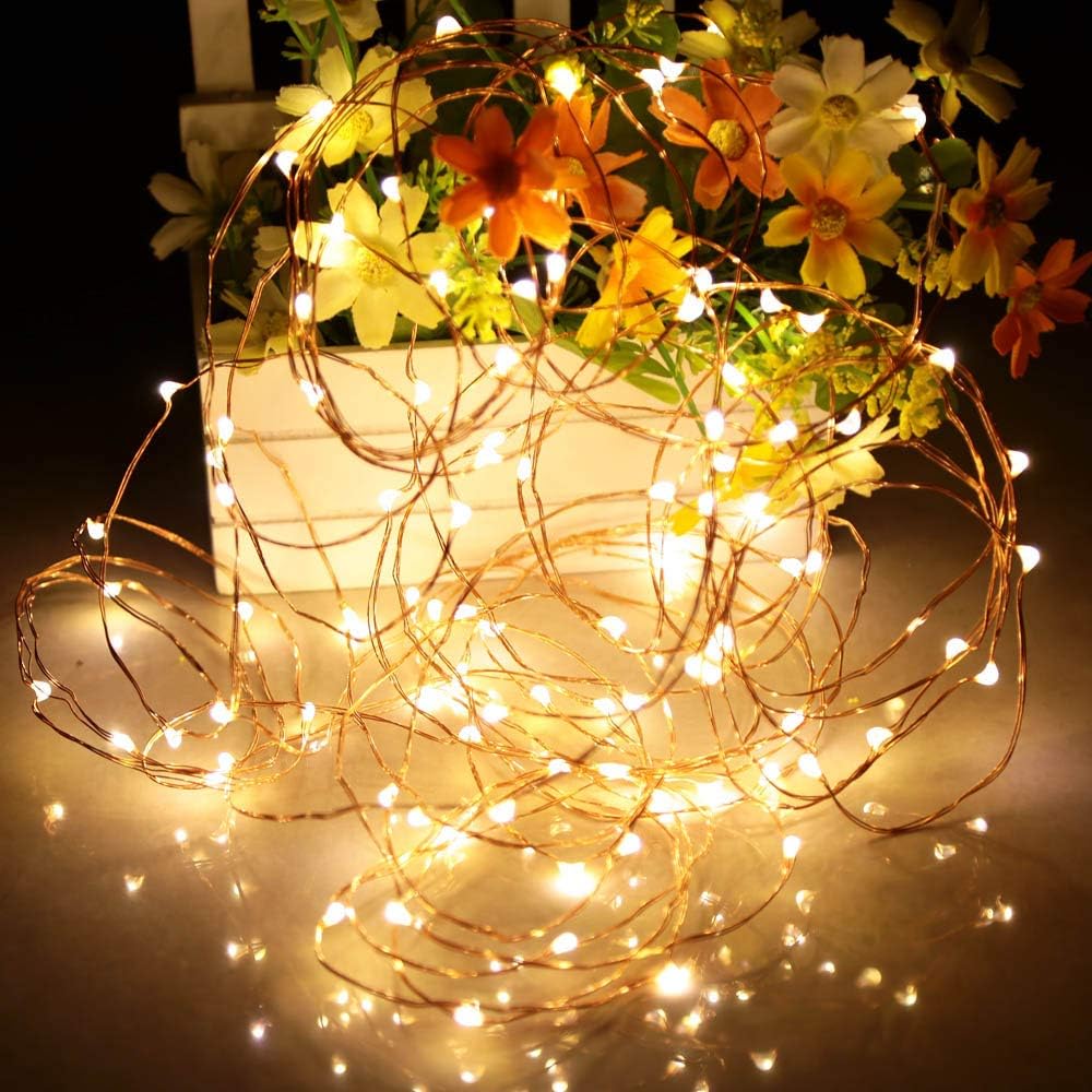 Lumify Flameless LED Fairy Lights Battery Operated – Cool-Running, Fire-Safe String Lights for Bedroom, Curtains, and Bedding