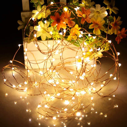 Lumify Flameless LED Fairy Lights Battery Operated – Cool-Running, Fire-Safe String Lights for Bedroom, Curtains, and Bedding