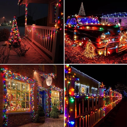Lumify Solar Strawberry String Lights – 2-Pack 100 LED Outdoor Christmas Lights for Garden Pathways and Patio Railings, IP-Rated Waterproof