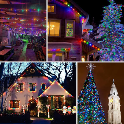 Lumify Solar String Lights – 180FT Warm & Multicolor Bedroom & Living Room Decor, 8 Modes
