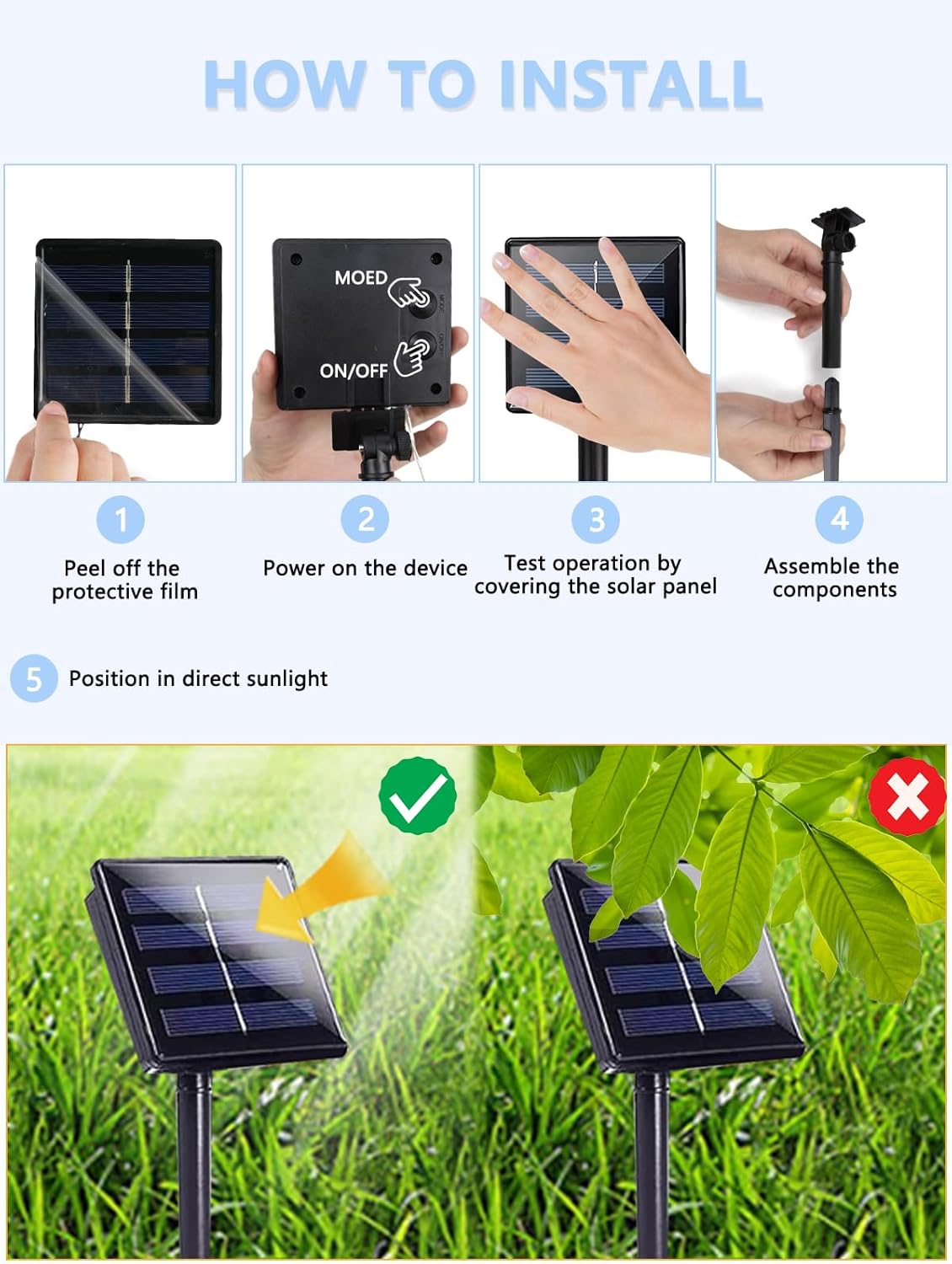 Lumify Solar String Lights 400 LED 144FT – All-Weather Patio, Pergola and Campsite Lighting