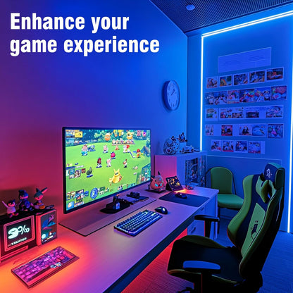 Lumiglow LED Strip Lights 300ft – Birthday Gift for Teen Girls and Boys with Music Sync RGB App Control