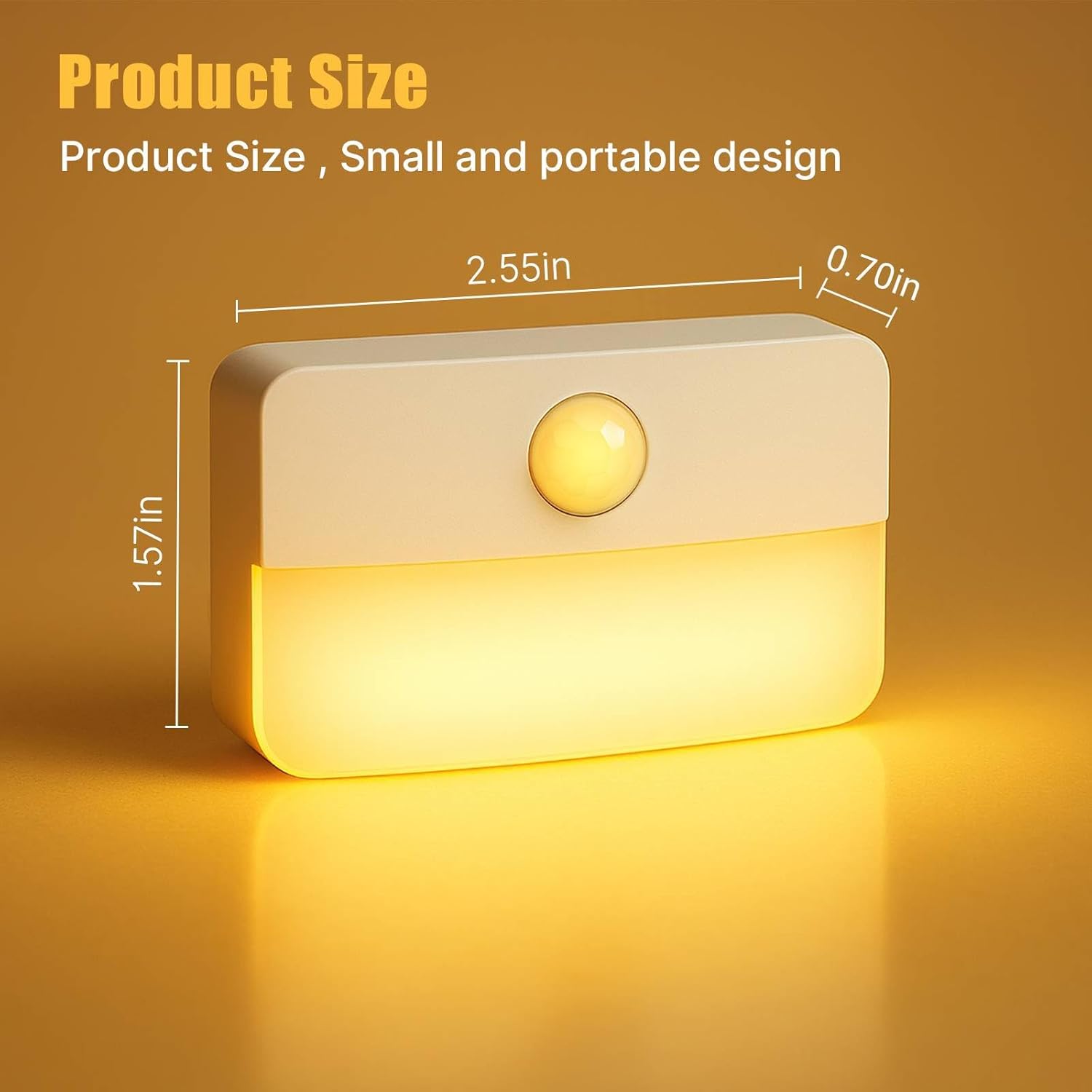 LumiGuard Motion Stair Light – Flameless Night Light for Elderly Fall Prevention, Wireless Indoor Safety Lamp