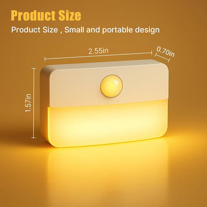 LumiGuard Motion Stair Light – Flameless Night Light for Elderly Fall Prevention, Wireless Indoor Safety Lamp