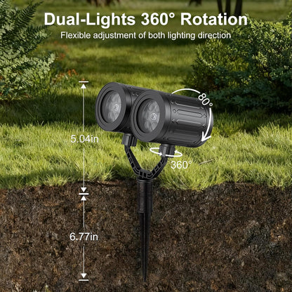 LuminaGlow Snowfall Projector Light – Portable Patio & Camping Holiday Decor, Waterproof Dual-Head LED for Open-Air Celebrations