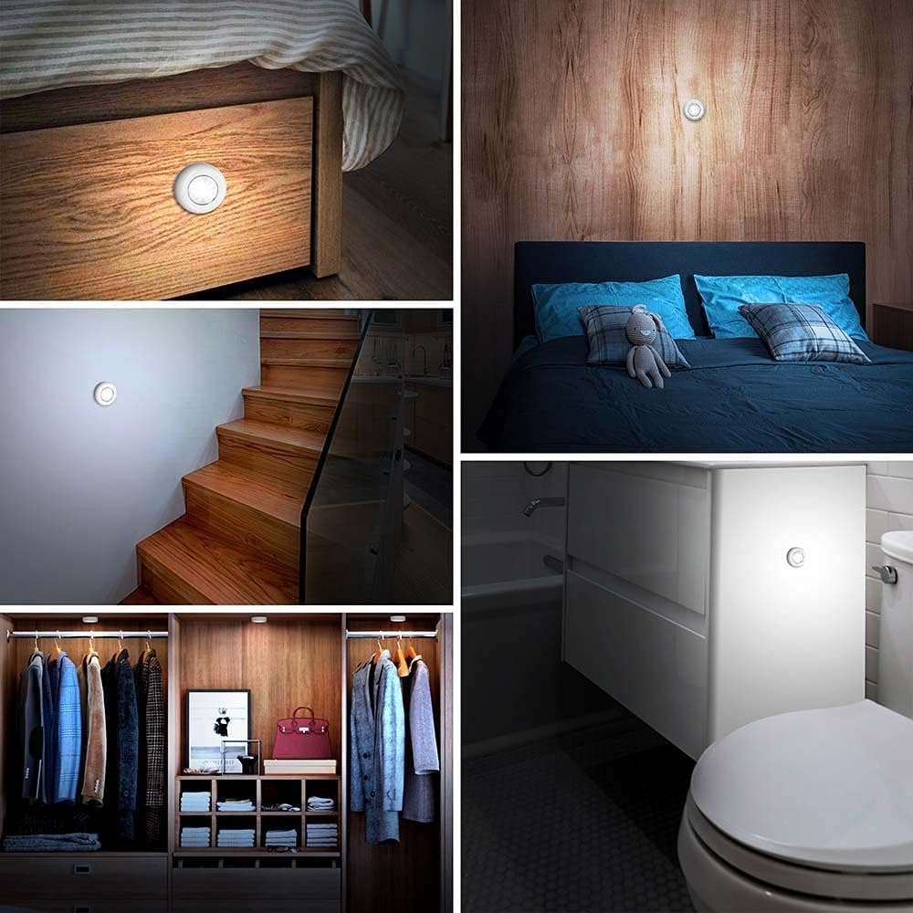 LuminAura LED Puck Lights – Cozy Living Room Decor Accent, Touch-Activated Ambient Glow
