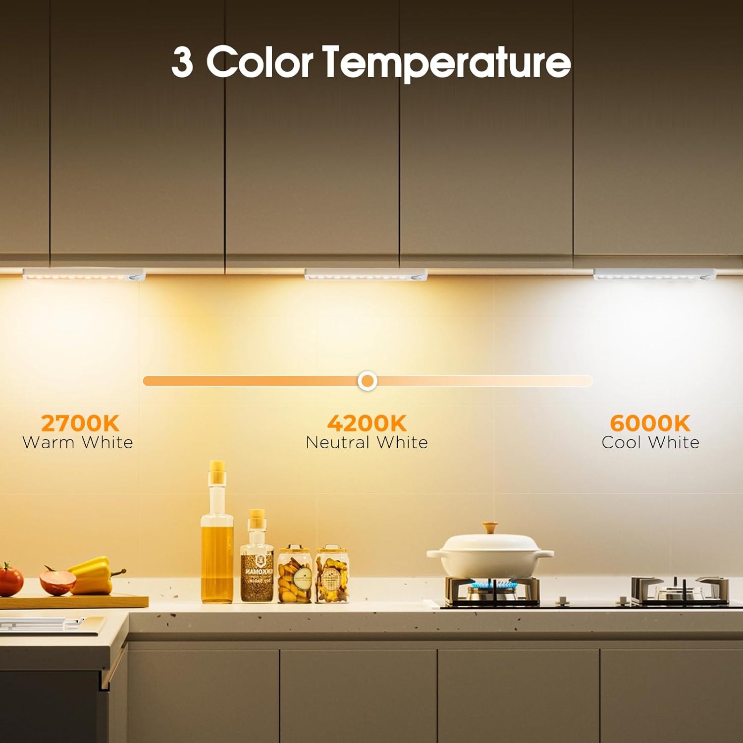 LuminBeam Motion Sensor Light – Safer Nighttime Bathroom Trips for Elderly and Kids, Wire-Free Under Cabinet LED