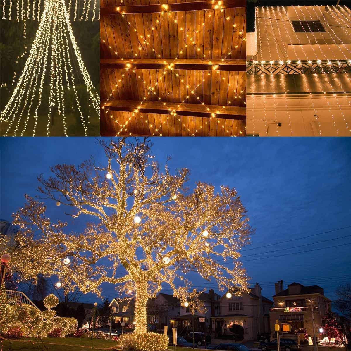 Luminex Solar Fairy Lights – Bedroom and Dorm Room Canopy Decor, 144FT Starry Night String Lights