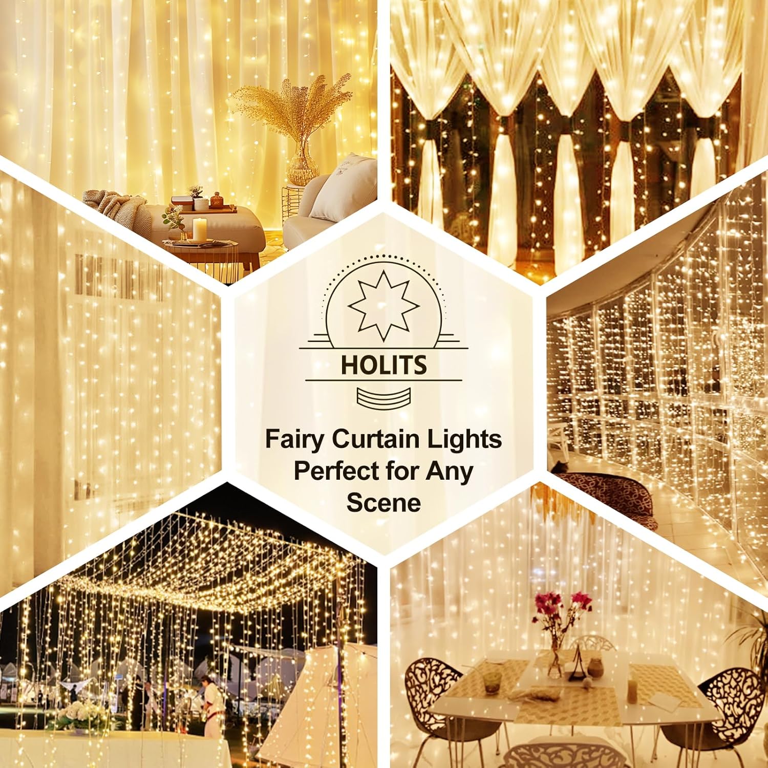 Luminos Glow Fairy Curtain Lights – Thoughtful Housewarming Gift for Women and Mom
