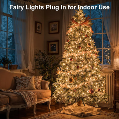 Lumionix Glow String Fairy Lights – Cozy Bedroom Decor with Warm White Glow and Dimmable Timer