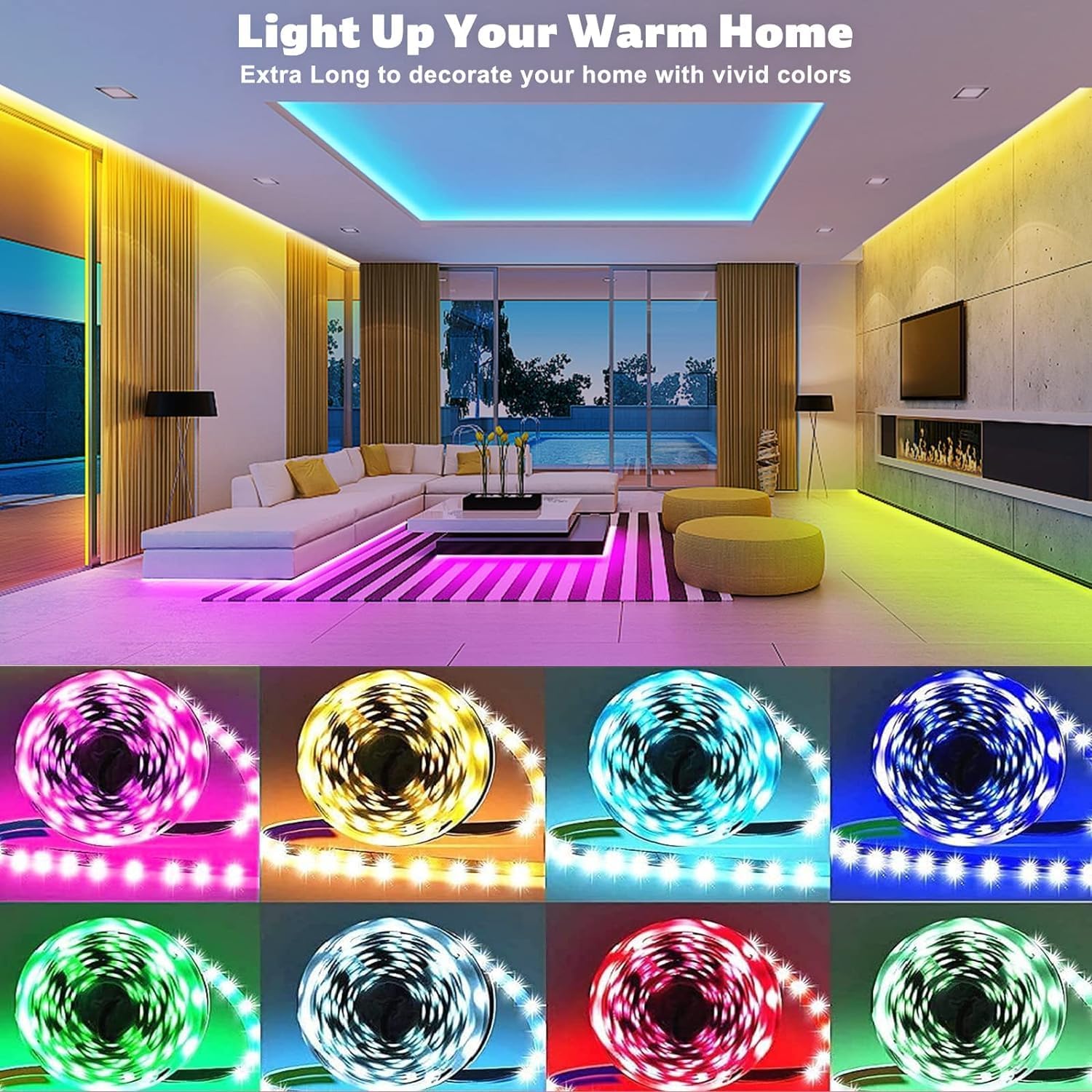 Lumistrip Smart LED Strip Lights – Birthday Gift for Her with App Control and Music Sync Light Show
