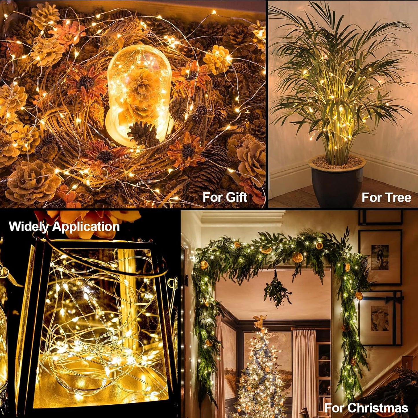 Lumoonity LED Fairy Lights – Bedroom Aesthetic String Lights for Headboard & Canopy, Warm White Ambient Decor