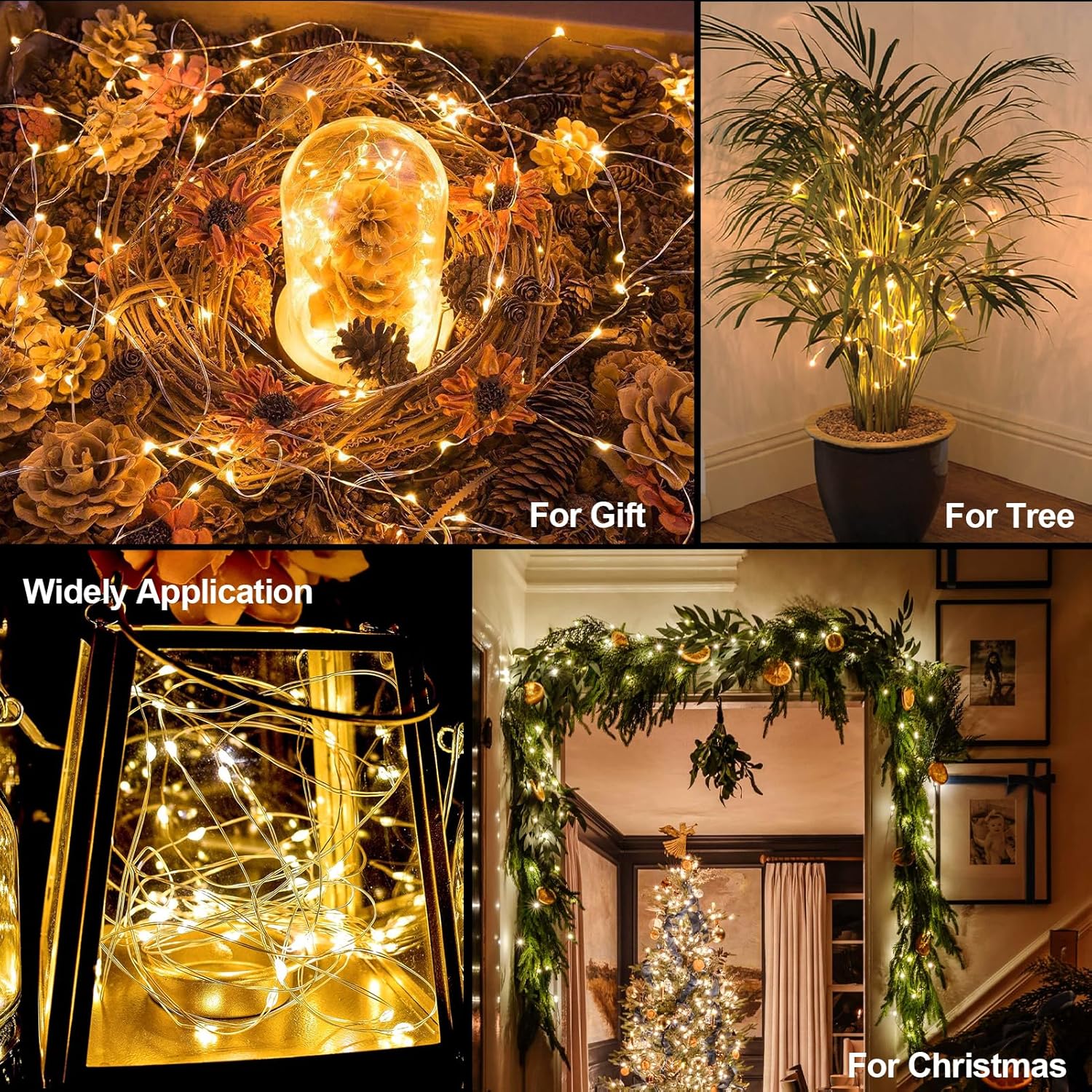 Lumoonity LED Fairy Lights – Bedroom Aesthetic String Lights for Headboard & Canopy, Warm White Ambient Decor
