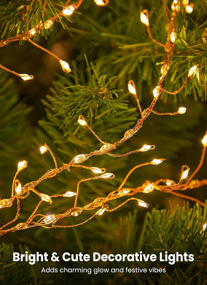 Lumoonos Plug in Fairy Lights – Cool to Touch LED String Lights Safe for Kids and Pets