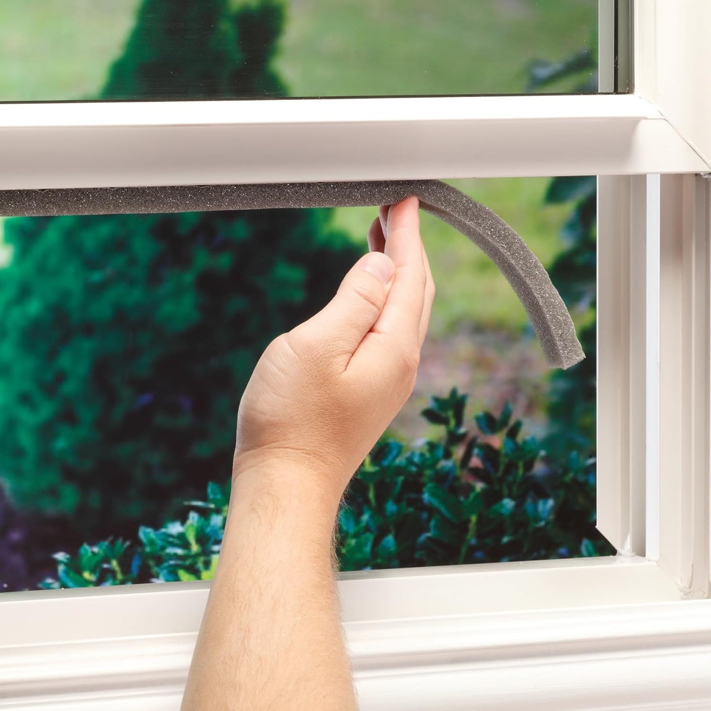M-D Building Products Gray Foam Weather Seal – Seamless Window Frame and Door Trim Aesthetic, 3/8 in. x 1/2 in. x 17 ft