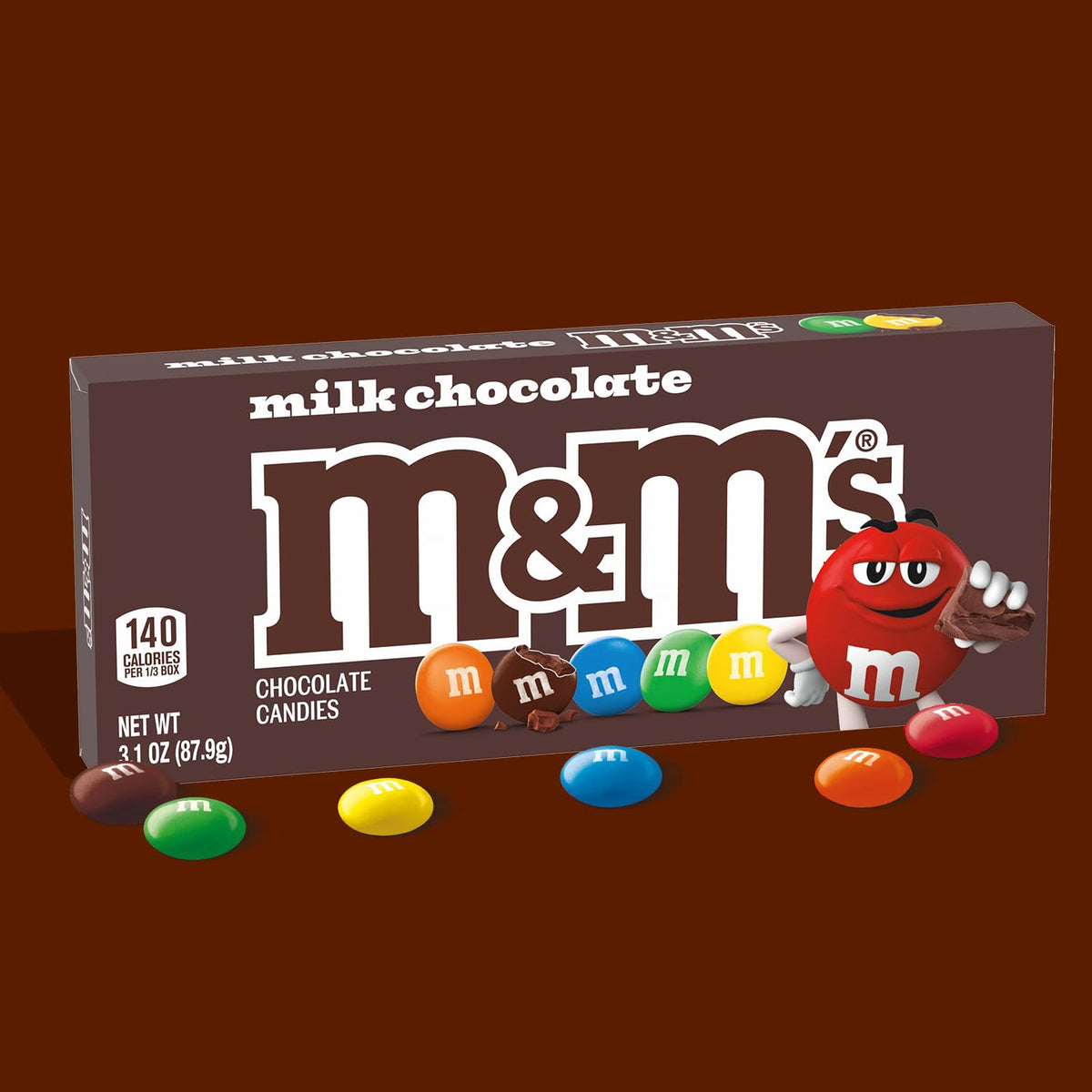M&M'S Movie Theater Box – Family Movie Night Treat for the Home Theater and Living Room, 12 Pack