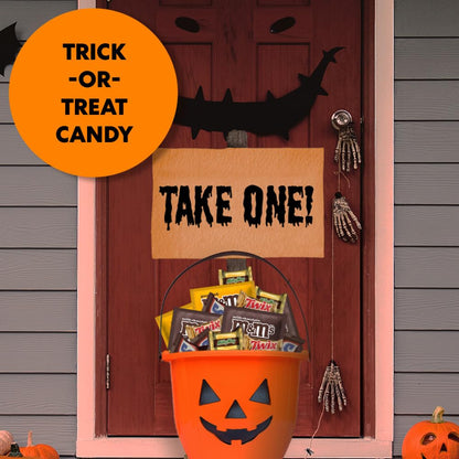 M&M'S, SNICKERS, TWIX & MILKY WAY Pre-Wrapped Bulk Halloween Chocolate for Safe School Parties, Allergy-Aware Group Events and Office Bowls, 120 Ct