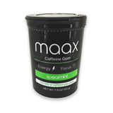 Maax Caffeine Energy Gum | Stocking Stuffer for Students & Gamers | 125mg Spearmint, 25 Pieces