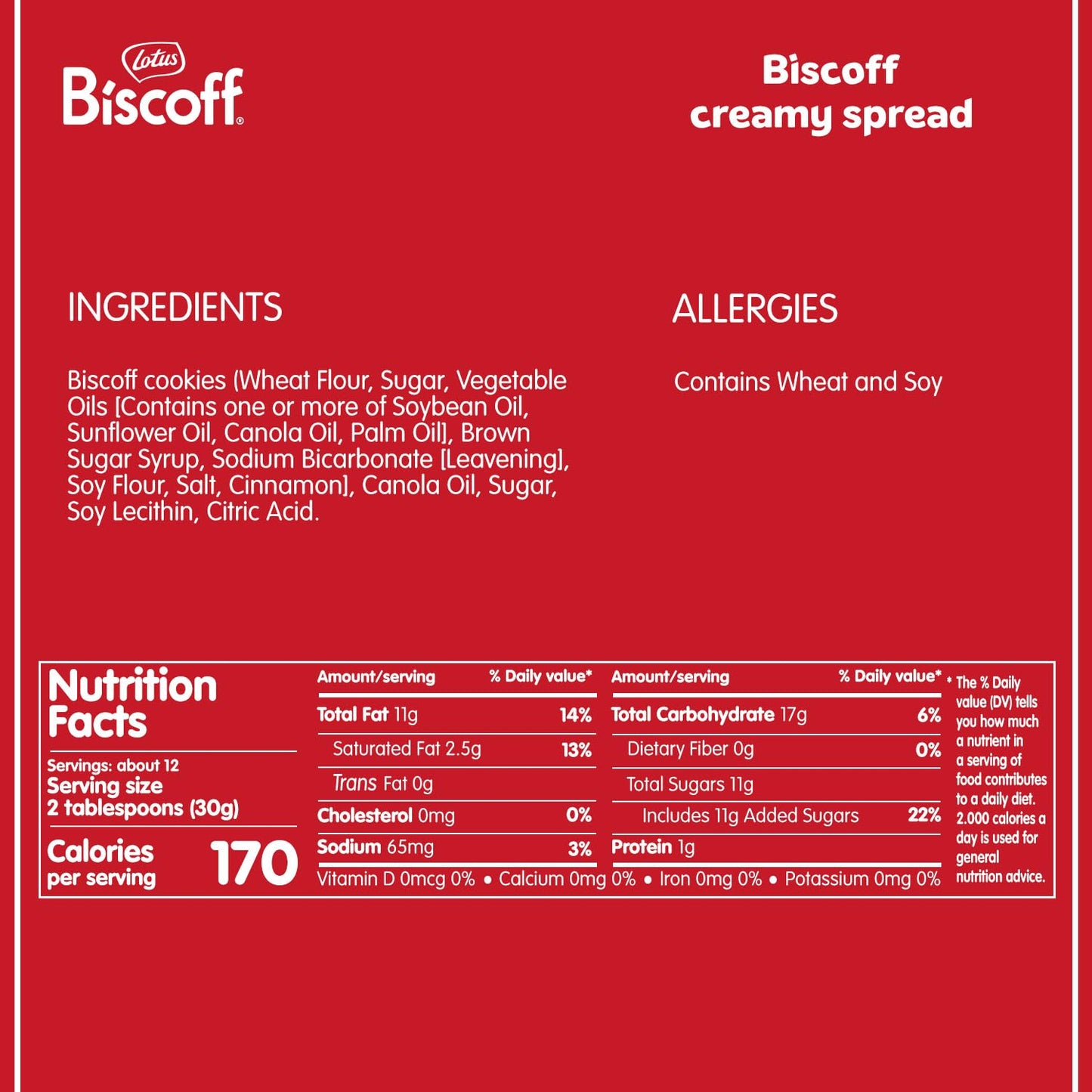 made by finely crushing baked original lotus biscoff cookies to preserve signature flavor