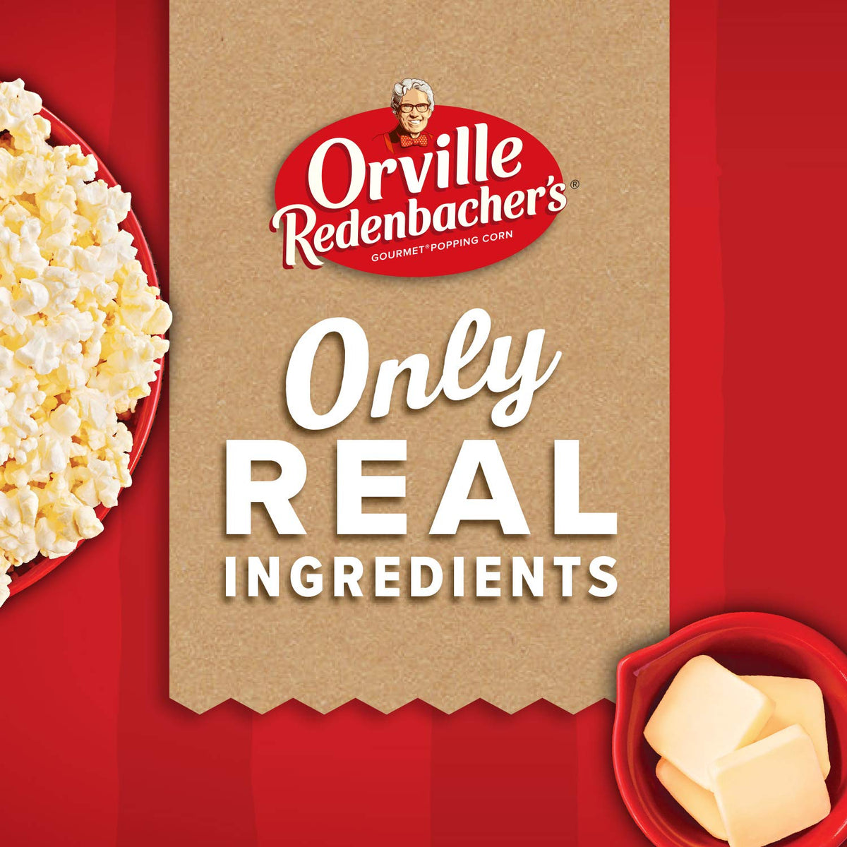 made from 100% whole grain popcorn kernels